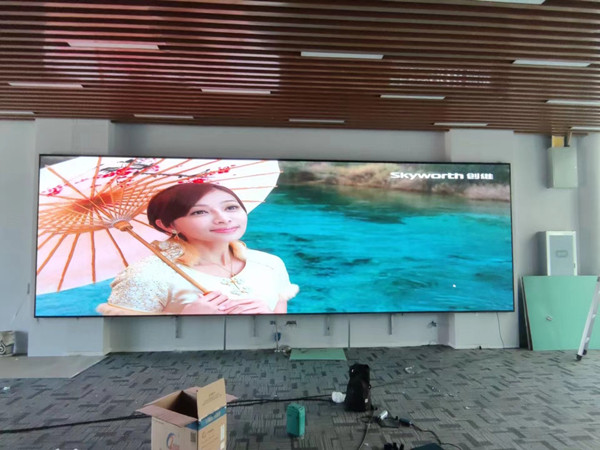 沙坡头P1.53led小间距屏安装案例